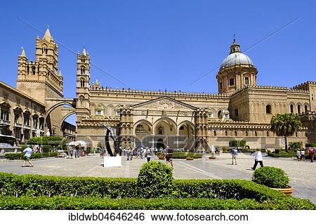 Cathedral of Palermo, Cattedrale Maria Santissima Assunta, Palermo, Sicily, Italy, Europe View Large Photo Image Stock Photograph - Cathedral of Palermo, Cattedrale Maria Santissima Assunta, Palermo, Sicily, Italy, Europe. Fotosearch