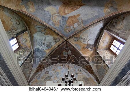 Ceiling fresco in the church of Bordei, Centovalli, Canton Ticino, Switzerland, Europe View Large Photo Image Stock Photo - Ceiling fresco in the church of Bordei, Centovalli, Canton Ticino, Switzerland, Europe. Fotosearch