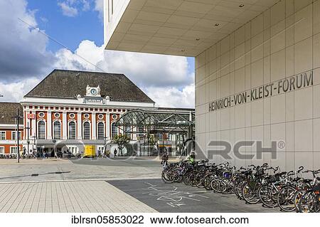 Central station and Heinrich von Kleist Forum with the city's central library, the Volkshochschule Hamm and SRH Hochschule Hamm, Hamm ( Westfalen), Germany, Europe View Large Photo Image Stock Image - Central station and Heinrich von Kleist Forum with the city's central library, the Volkshochschule Hamm and SRH Hochschule Hamm, Hamm ( Westfalen), Germany, Europe. Fotosearch