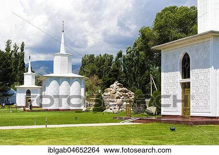 Picture - Chapels of the different religions, Cultural center Ruh Ordo, Cholpon-Ata, Kyrgyzstan, Asia. Fotosearch