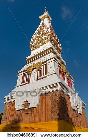Chedi of Wat Phra That Phanom, temple complex in Amphoe That Phanom, Nakhon Phanom Province, Isan, Thailand, Asia View Large Photo Image Stock Image - Chedi of Wat Phra That Phanom, temple complex in Amphoe That Phanom, Nakhon Phanom Province, Isan, Thailand, Asia. Fotosearch