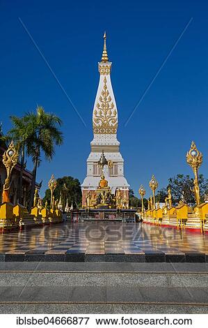Chedi of Wat Phra That Phanom, temple complex in Amphoe That Phanom, Nakhon Phanom Province, Isan, Thailand, Asia View Large Photo Image Stock Photo - Chedi of Wat Phra That Phanom, temple complex in Amphoe That Phanom, Nakhon Phanom Province, Isan, Thailand, Asia. Fotosearch