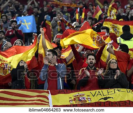 Cheers from Spanish fans during football match, Esprit Arena, Düsseldorf, North Rhine-Westphalia, Germany, Europe View Large Photo Image Stock Image - Cheers from Spanish fans during football match, Esprit Arena, Düsseldorf, North Rhine-Westphalia, Germany, Europe. Fotosearch