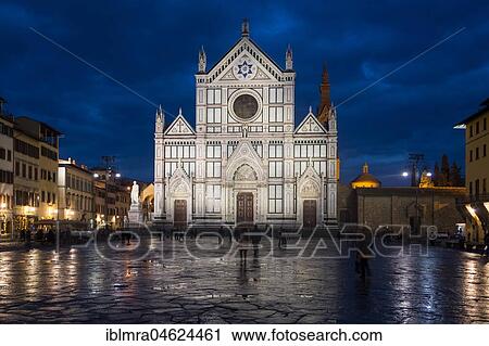 Church Basilica of Santa Croce in the dawn, Piazza di Santa Croce, Florence, Tuscany, Italy, Europe View Large Photo Image Stock Image - Church Basilica of Santa Croce in the dawn, Piazza di Santa Croce, Florence, Tuscany, Italy, Europe. Fotosearch