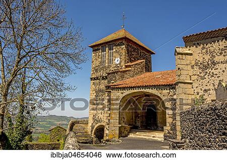 Church Saint Maurice, Usson, Puy de Dome department, Auvergne, France, Europe View Large Photo Image Stock Photograph - Church Saint Maurice, Usson, Puy de Dome department, Auvergne, France, Europe. Fotosearch
