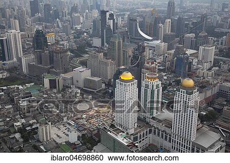 City view, view of skyscrapers, dusk, Bangkok, Thailand, Asia View Large Photo Image Stock Image - City view, view of skyscrapers, dusk, Bangkok, Thailand, Asia. Fotosearch