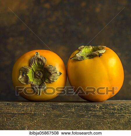 Close-up of persimmons, studio shot, France, Europe View Large Photo Image Stock Photo - Close-up of persimmons, studio shot, France, Europe. Fotosearch