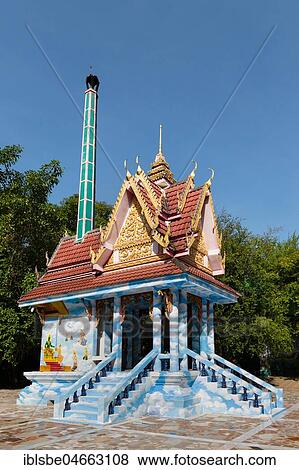 Colorful painted crematorium in Wat Pa Thamma Utthayan, Khon Kaen, Isan, Thailand, Asia View Large Photo Image Stock Photo - Colorful painted crematorium in Wat Pa Thamma Utthayan, Khon Kaen, Isan, Thailand, Asia. Fotosearch