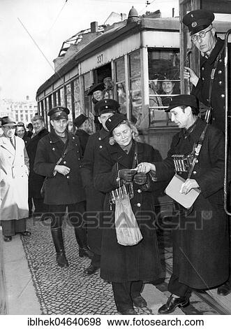 Conductors of the Berlin tram, 1940s Potsdamer Platz, Berlin, Germany, Europe View Large Photo Image Stock Photo - Conductors of the Berlin tram, 1940s Potsdamer Platz, Berlin, Germany, Europe. Fotosearch