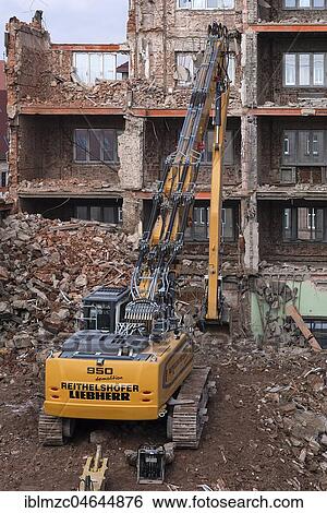Construction site, Excavator demolishing the administration building of the former main post office, Nuremberg, Middle Franconia, Bavaria, Germany, Europe View Large Photo Image Stock Photograph - Construction site, Excavator demolishing the administration building of the former main post office, Nuremberg, Middle Franconia, Bavaria, Germany, Europe. Fotosearch