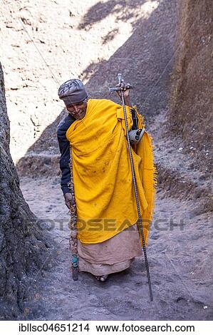 Coptic Monk, Lalibela, Ethiopia, Africa View Large Photo Image Picture - Coptic Monk, Lalibela, Ethiopia, Africa. Fotosearch