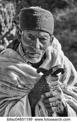 Coptic priest, portrait, Lalibela, Ethiopia, Africa View Large Photo Image Stock Photo - Coptic priest, portrait, Lalibela, Ethiopia, Africa. Fotosearch