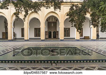 Courtyard, Dar Batha Museum, Fez, Morocco, Africa View Large Photo Image Stock Photo - Courtyard, Dar Batha Museum, Fez, Morocco, Africa. Fotosearch