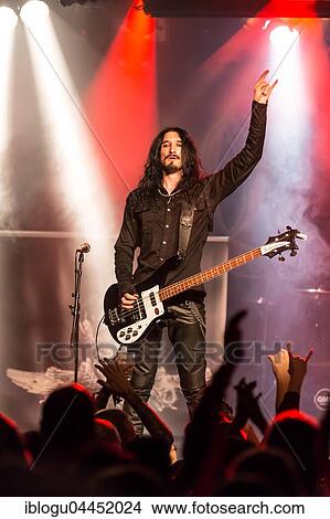 Cris Stone, bassist of the Swiss hard rock band Crystal Ball live at the Schüür Lucerne, Switzerland, Europe View Large Photo Image Picture - Cris Stone, bassist of the Swiss hard rock band Crystal Ball live at the Schüür Lucerne, Switzerland, Europe. Fotosearch