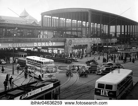 Crossroads at the Central Station Zoo, approx. 1960s, Berlin, Germany, Europe View Large Photo Image Stock Photo - Crossroads at the Central Station Zoo, approx. 1960s, Berlin, Germany, Europe. Fotosearch
