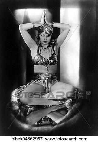 Stock Photo - Dancer, woman in yoga position, 1920s, Germany, Europe. Fotosearch
