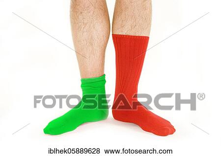 Different socks, red green, Berlin, Germany, Europe View Large Photo Image Stock Photo - Different socks, red green, Berlin, Germany, Europe. Fotosearch