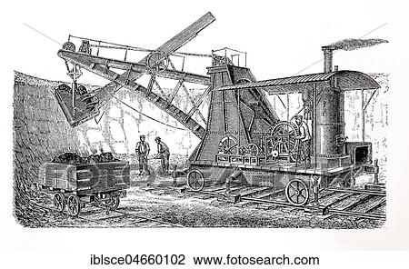 Digging machine, excavator, excavator for the mining of gold-bearing rock, historical woodcut gold extraction 1890 View Large Photo Image Stock Image - Digging machine, excavator, excavator for the mining of gold-bearing rock, historical woodcut gold extraction 1890. Fotosearch