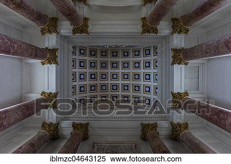 Stock Photography - Dome with columns in the altar room of the Catholic parish church St. Elisabeth, completed 1903, Nuremberg, Middle Franconia, Bavaria, Germany, Europe. Fotosearch