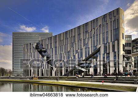 Dreischeibenhaus, office building, Düsseldorf, North Rhine-Westphalia, Germany, Europe View Large Photo Image Stock Photo - Dreischeibenhaus, office building, Düsseldorf, North Rhine-Westphalia, Germany, Europe. Fotosearch