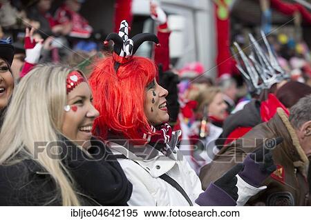 Dressed-up spectators, Carnival Monday procession, Cologne, North Rhine-Westphalia, Germany, Europe View Large Photo Image Stock Photography - Dressed-up spectators, Carnival Monday procession, Cologne, North Rhine-Westphalia, Germany, Europe. Fotosearch