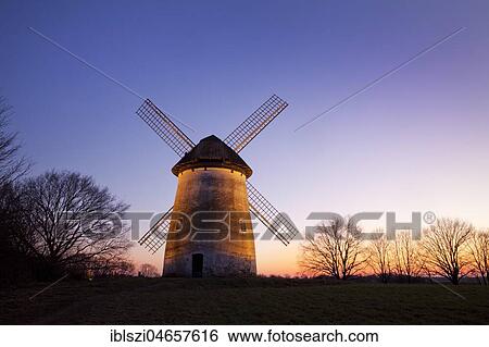 Egelsbergmühle, historical windmill, at dusk, Krefeld, Lower Rhine, North Rhine-Westphalia, Germany, Europe View Large Photo Image Stock Photograph - Egelsbergmühle, historical windmill, at dusk, Krefeld, Lower Rhine, North Rhine-Westphalia, Germany, Europe. Fotosearch