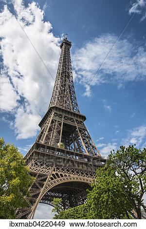 Stock Photo - Eiffelturm, Tour Eiffel, Paris, Ile-de-France, Frankreich, Europa. Fotosearch