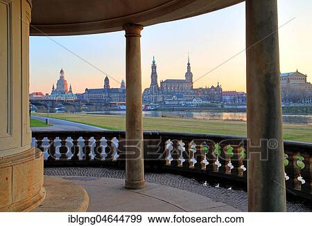 Elbe panorama, Canaletto view with Church of Our Lady, Hofkirche and Schlossturm, Dresden, Saxony, Germany, Europe View Large Photo Image Stock Photo - Elbe panorama, Canaletto view with Church of Our Lady, Hofkirche and Schlossturm, Dresden, Saxony, Germany, Europe. Fotosearch