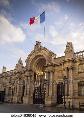 Elysee palace, Paris, France, Europe View Large Photo Image Stock Photography - Elysee palace, Paris, France, Europe. Fotosearch