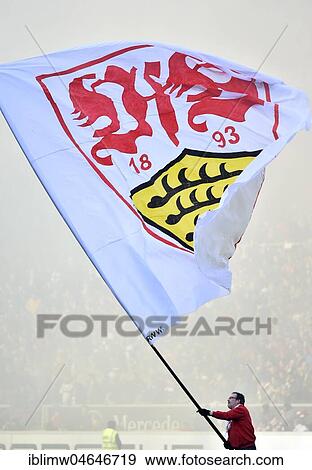 Employee with flag logo VfB Stuttgart, Mercedes-Benz Arena, Stuttgart, Baden-Württemberg, Germany, Europe View Large Photo Image Stock Photo - Employee with flag logo VfB Stuttgart, Mercedes-Benz Arena, Stuttgart, Baden-Württemberg, Germany, Europe. Fotosearch