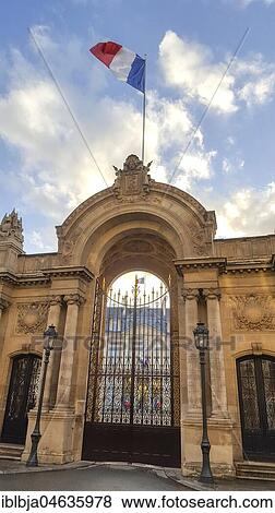 Entrance of Elysee palace, Paris, France, Europe View Large Photo Image Stock Photo - Entrance of Elysee palace, Paris, France, Europe. Fotosearch
