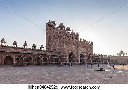 Stock Photography - Entrance to Jama Masjid, Fatehpur Sikri, Uttar Pradesh, India, Asia. Fotosearch