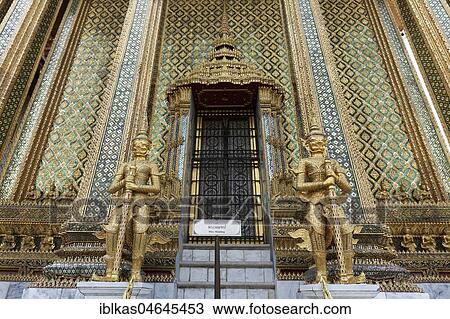 Entrance with Yaksha Guardian Figures, Prasat Phra Dhepbidorn, Royal Pantheon, Wat Phra Kaeo, Ko Ratanakosin, Bangkok, Thailand, Asia View Large Photo Image Stock Image - Entrance with Yaksha Guardian Figures, Prasat Phra Dhepbidorn, Royal Pantheon, Wat Phra Kaeo, Ko Ratanakosin, Bangkok, Thailand, Asia. Fotosearch