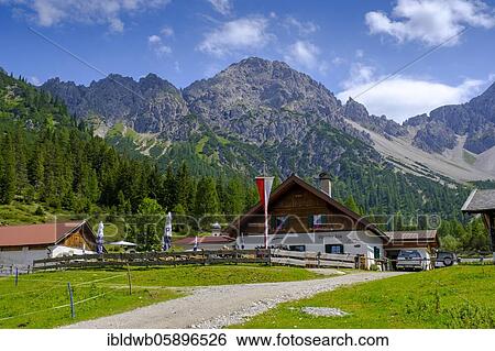 Eppzirler Alm, near Scharnitz, Giessenbach, Karwendel Mountains, Tyrol, Austria, Europe View Large Photo Image Stock Photograph - Eppzirler Alm, near Scharnitz, Giessenbach, Karwendel Mountains, Tyrol, Austria, Europe. Fotosearch