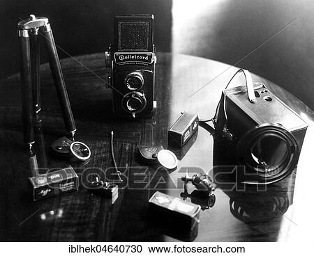 Equipment of a photographer, old Rolleicord, 1930s, exact location unknown, Germany, Europe View Large Photo Image Stock Image - Equipment of a photographer, old Rolleicord, 1930s, exact location unknown, Germany, Europe. Fotosearch