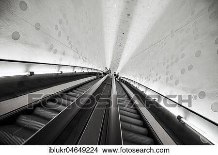 Escalators in the Elbe Philharmonic Hall, Hamburg, Germany, Europe View Large Photo Image Picture - Escalators in the Elbe Philharmonic Hall, Hamburg, Germany, Europe. Fotosearch