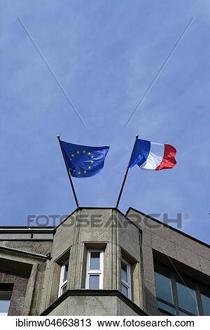 European flag and Czech flag, Czech Consulate, Düsseldorf, North Rhine-Westphalia, Germany, Europe View Large Photo Image Stock Image - European flag and Czech flag, Czech Consulate, Düsseldorf, North Rhine-Westphalia, Germany, Europe. Fotosearch