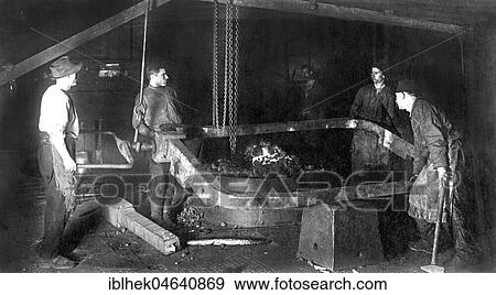 Stock Photo - Factory building, steel industry, mechanical engineering, 1910s, Borsigwerke Berlin Tegel, Germany, Europe. Fotosearch