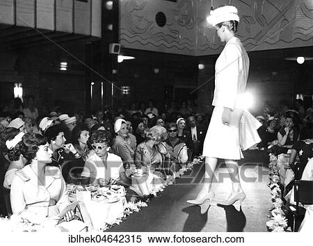 Stock Photography - Fashion show, 1950s, Germany, Europe. Fotosearch