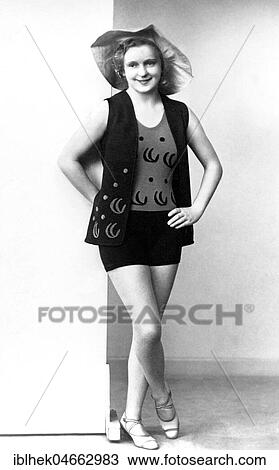 Fashion, Woman in Shorts, 1940s, Germany, Europe View Large Photo Image Stock Image - Fashion, Woman in Shorts, 1940s, Germany, Europe. Fotosearch