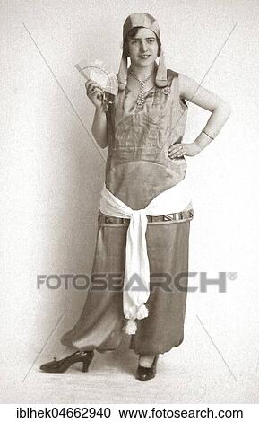 Fashion, Woman in trouser dress, 1920s, Germany, Europe View Large Photo Image Stock Image - Fashion, Woman in trouser dress, 1920s, Germany, Europe. Fotosearch