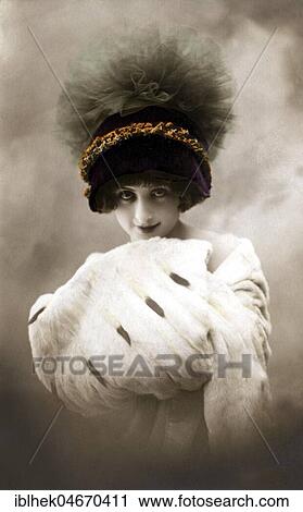 Fashion, Woman with fur stole, 1920s, Germany, Europe View Large Photo Image Stock Image - Fashion, Woman with fur stole, 1920s, Germany, Europe. Fotosearch