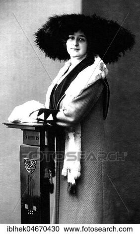 Fashion, woman with hat, coat and fur, 1900s, imperial period, Germany, Europe View Large Photo Image Stock Image - Fashion, woman with hat, coat and fur, 1900s, imperial period, Germany, Europe. Fotosearch