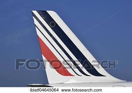 Picture - Fin, Air France KLM, Airbus A 320, Munich Airport, Upper Bavaria, Germany, Europe. Fotosearch