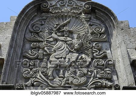 Fine stonemasonry work at the Jesuit Church Iglesia de la Compania de Jesus, Arequipa, Peru, South America View Large Photo Image Stock Photo - Fine stonemasonry work at the Jesuit Church Iglesia de la Compania de Jesus, Arequipa, Peru, South America. Fotosearch