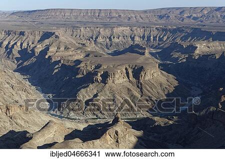 Fish River Canyon, view from the main lookout point, Ai-Ais Richtersveld Transfrontier Park, Karas Region, Namibia, Africa View Large Photo Image Stock Image - Fish River Canyon, view from the main lookout point, Ai-Ais Richtersveld Transfrontier Park, Karas Region, Namibia, Africa. Fotosearch