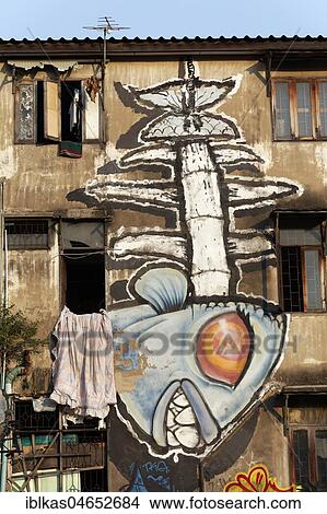 Fish Skeleton, Mural, Graffiti at a dilapidated house, Graffiti Park Si Surut Alley, Ratchathewi, Bangkok, Thailand, Asia View Large Photo Image Picture - Fish Skeleton, Mural, Graffiti at a dilapidated house, Graffiti Park Si Surut Alley, Ratchathewi, Bangkok, Thailand, Asia. Fotosearch