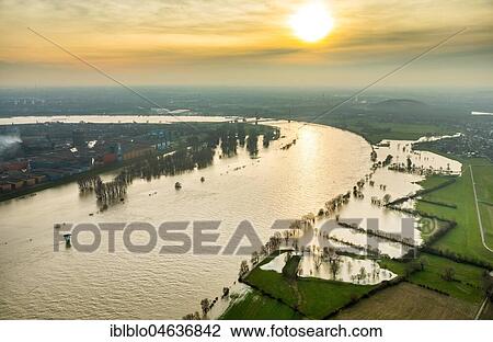 Flood on Rhine, near Duisburg, Ruhr Area, North Rhine-Westphalia, Germany, Europe View Large Photo Image Stock Image - Flood on Rhine, near Duisburg, Ruhr Area, North Rhine-Westphalia, Germany, Europe. Fotosearch