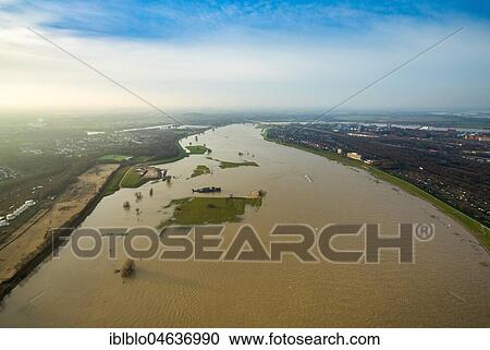Flood on Rhine, near Duisburg, Ruhr Area, North Rhine-Westphalia, Germany, Europe View Large Photo Image Stock Image - Flood on Rhine, near Duisburg, Ruhr Area, North Rhine-Westphalia, Germany, Europe. Fotosearch
