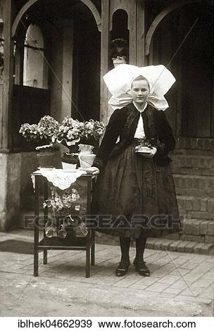 Florist in traditional costume, 1930s, Germany, Europe View Large Photo Image Stock Photo - Florist in traditional costume, 1930s, Germany, Europe. Fotosearch